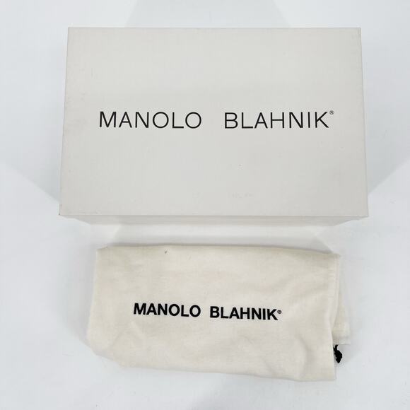 Manolo Blahnik Black Patent Snakeskin Plexi D’Orsay Pointed Toe Heels IT 40 - Picture 12 of 13